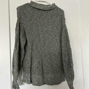 Aerie Green Knit Turtleneck Sweater